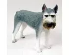 Giant Schnauzer Figurine, Gray