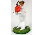 Jack Russell Terrier Figurine, Brown/White, Saucer (MyDog)