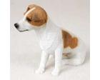 Jack Russell Figurine, Brown and White