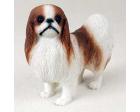Japanese Chin Figurine, Red and White