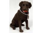 Labrador Retriever Figurine, Chocolate (MyDog)