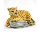 Leopard Rainforest Figurine on Rock