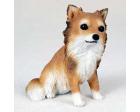Chihuahua Figurine, Longhair Tan and White