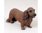 Dachshund Figurine, Longhair Red