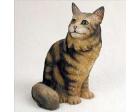 Maine Coon Cat Figurine, Brown