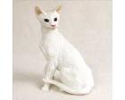 Oriental Shorthair Cat Figurine, White