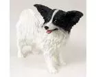 Papillon Figurine, Black and White