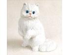 Persian Cat Figurine, White