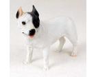 Pit Bull Terrier Figurine, White