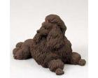 Poodle Figurine, Chocolate