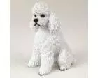 Poodle Figurine, White Sport Cut