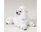 Poodle Figurine, White