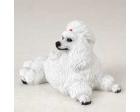 Poodle Figurine, White