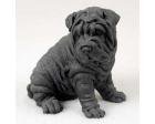 Shar-pei Figurine, Black