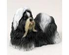 Shih Tzu Figurine, Black and White