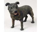Staffordshire Bull Terrier Figurine, Brindle