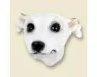 Whippet Doogie Head, White
