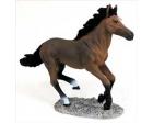 Bay Horse Running Figurine