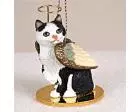 Manx Cat (Black and White) Tiny One Angel
