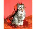Tabby Cat (Silver) Tiny One Devil