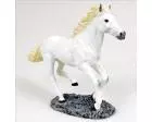 White Horse Running Figurine