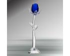 Crystal Rose (Blue Rose with Stand)