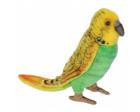 Budgerigar Plush Bird 6 Inches Green/Yellow Parakeet by Hansa