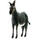 Donkey Plush Stuffed 43 Inches Long Life Size RIDEABLE by Hansa