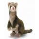 Ferret Brown & White Plush Stuffed Animal 13 Inches by Hansa