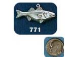 Fish Charm (Striped Bass)