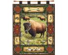 Buffalo Lodge Wall Hanging (Woven/Tapestry)