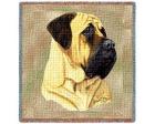 Mastiff Lap Square Throw Blanket (Woven)