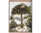 Partridge in a Pear Tree Throw Blanket (Woven/Tapestry)