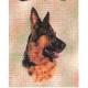 German Shepherd Lap Square Throw Blanket (Woven)