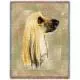 Afghan Hound Lap Square Throw Blanket (Woven)