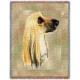 Afghan Hound Lap Square Throw Blanket (Woven)