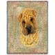 Shar Pei Lap Square Throw Blanket (Woven)