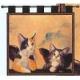 Cherub Cats Wall Hanging (Woven/Tapestry)