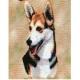 Welsh Corgi Lap Square Throw Blanket (Woven)