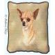 Chihuahua Lap Square Throw Blanket (Woven) II