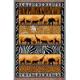 In the Wild Throw Blanket (Woven/Tapestry) African Animals