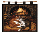 All Burned Out Wall Hanging (Woven/Tapestry) Cat