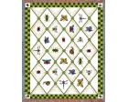 Garden Guests Throw Blanket (Woven/Tapestry) Bee, Butterfly