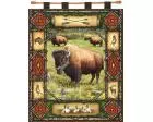 Buffalo Lodge Wall Hanging (Woven/Tapestry)