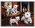 West Highland Terrier Throw Blanket (Woven/Tapestry) Westie