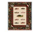 Gone Fishing Throw Blanket (Woven/Tapestry)