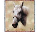 Quarter Horse Lap Square Throw Blanket (Woven)