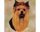 Yorkshire Terrier Lap Square Throw Blanket (Woven) Yorkie