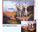 West Highland Terrier Throw Blanket (Woven/Tapestry) Westie II