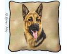 German Shepherd Lap Square Throw Blanket (Woven) II